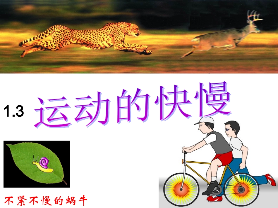 运动的快慢课件[1]2_第1页