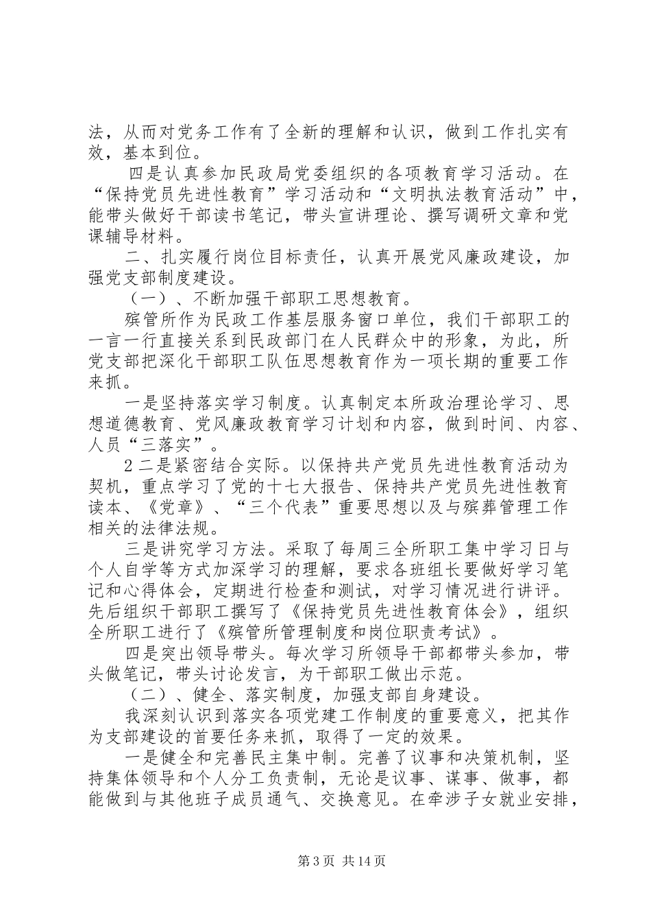 镇党支部书记的述职述廉报告_第3页