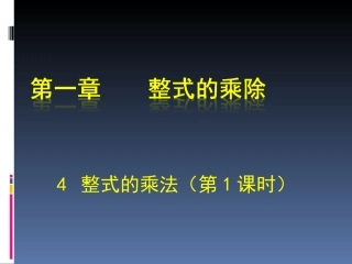 整式的乘法（一） (2)