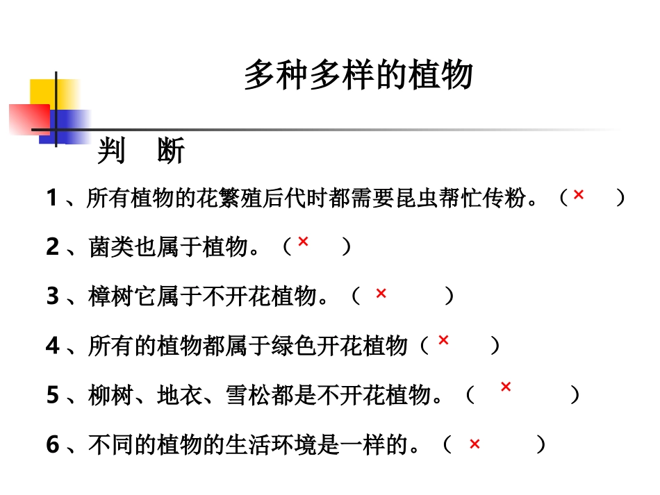 教科版小学科学六年级上册第四单元《多种多样的植物》课件_第3页