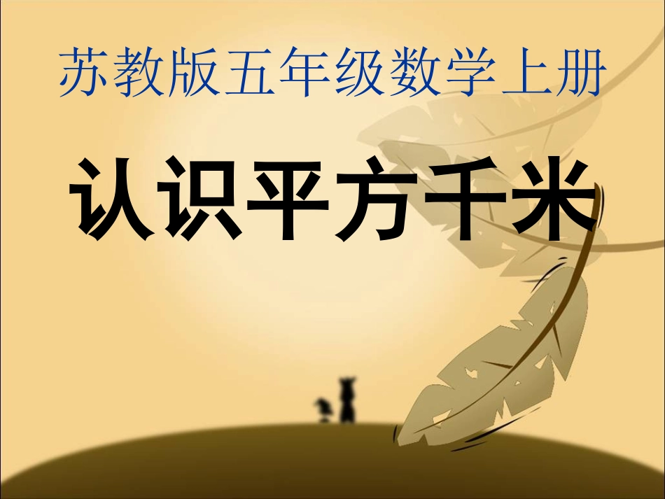 五年级上册《认识平方千米》PPT (3)_第1页