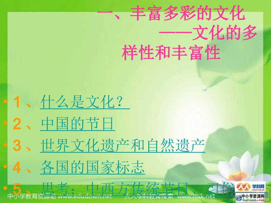 人教版思想品德八上第五课《多元文化“地球村”》课件_第3页