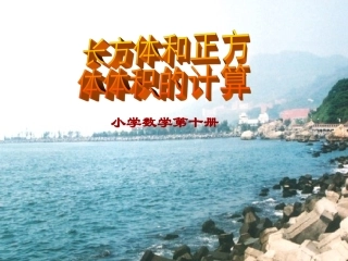 五年级数学《长方体和正方体体积计算》PPT课件 (2)