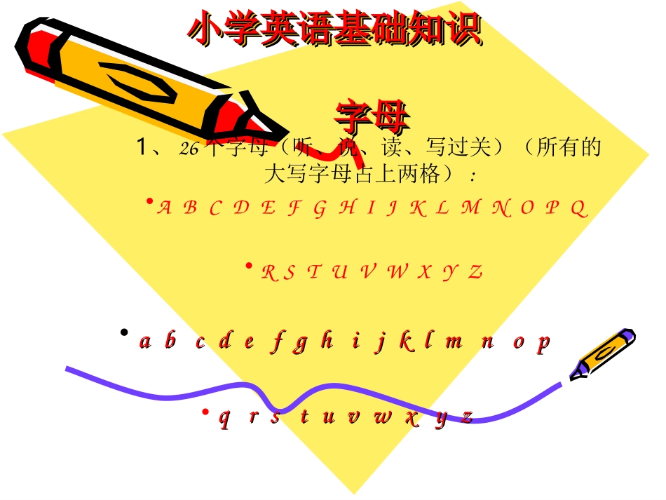 小学英语基础知识_第1页