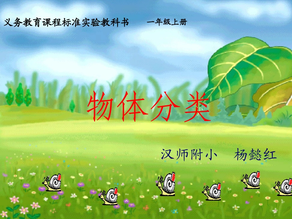 杨懿红--课件--《物体分类》_第1页