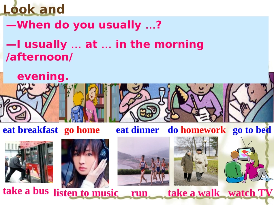 新目标七下Unit2WhattimedoyougotoschoolPeriod3课件_第2页