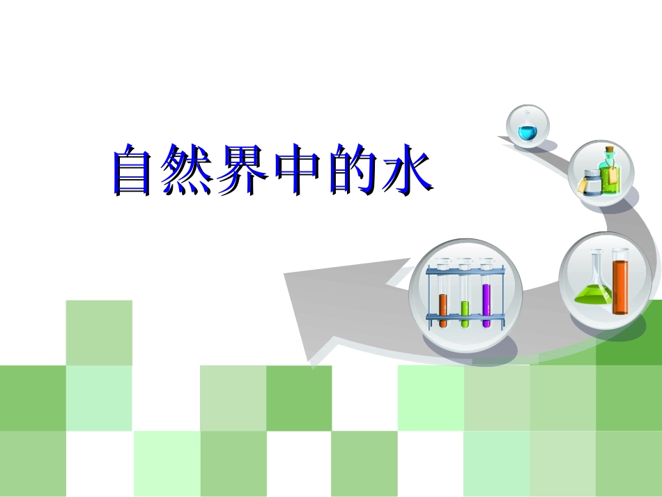 初中化学总复习课件_自然界中的水_第1页