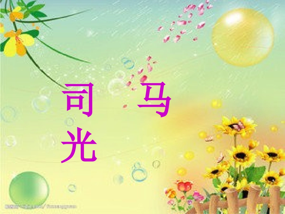 一年级语文下册第五组20司马光课件_第1页
