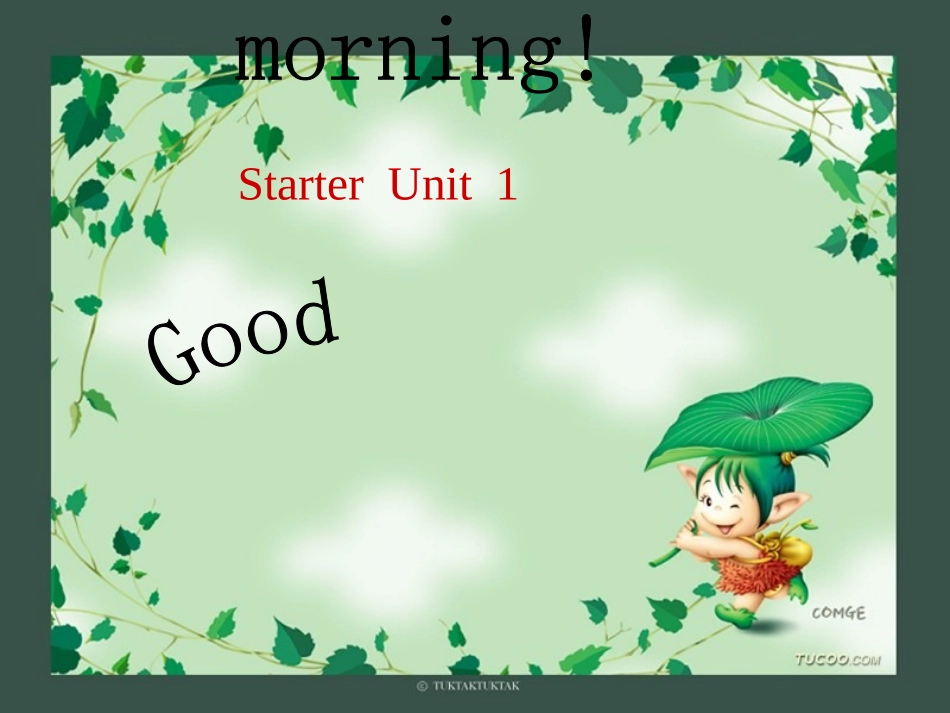 七年级-英语课件-starter_unit_1_Good_morning-人教版_第1页