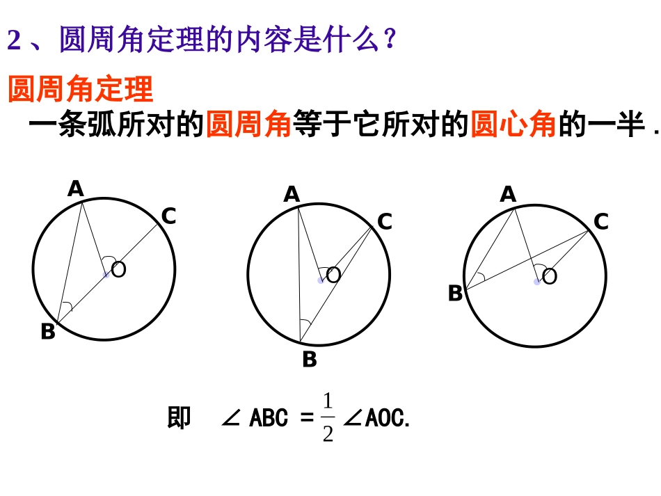 圆心角和圆周角的关系_第3页