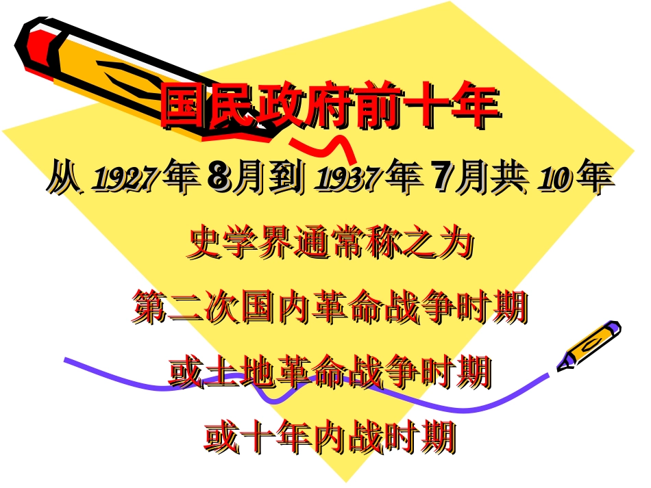 中国民国史—第三章南京国民政府统治下的内政外交与社会经济_第1页