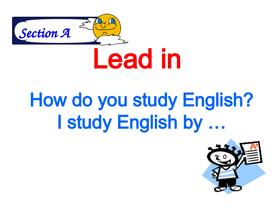 初三上课件_Unit_1__Do_you_BECOMEagoodlearner__第一课时课件_第2页