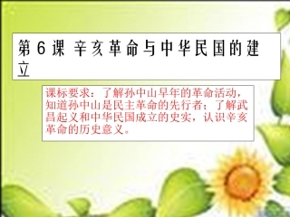 历史课件辛亥革命与中华民国的建立