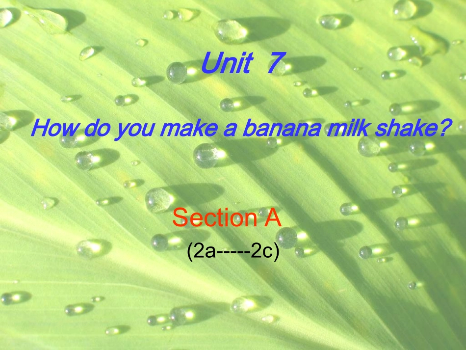初二英语Unit7Period1课件_第1页