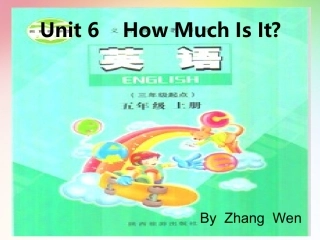 五年级英语第六单元课件