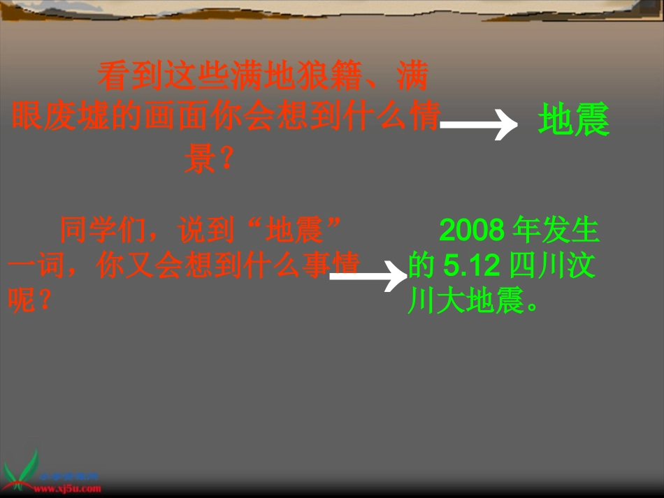 《地震中的父与子》_课件语文S版四年级下册第五单元_第3页