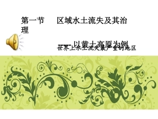 寻根大槐树区域水土流失及其治理—以黄土高原为例必修三第三单元第一节
