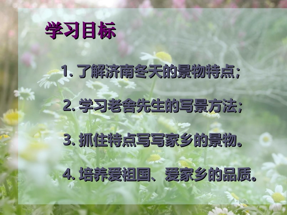 七年级语文济南的冬天课件_第2页