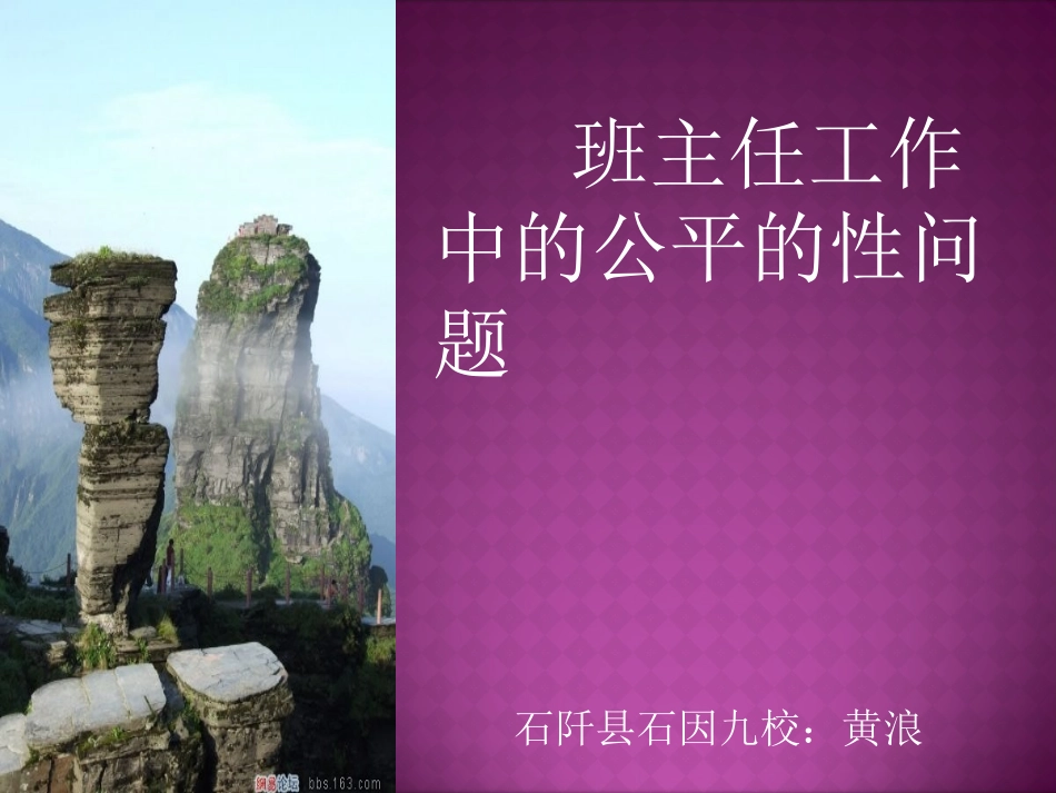 班主任工作中的公平性问题_第1页