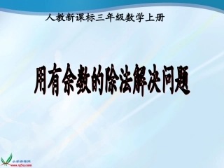 用有余数的除法解决问题 (2)