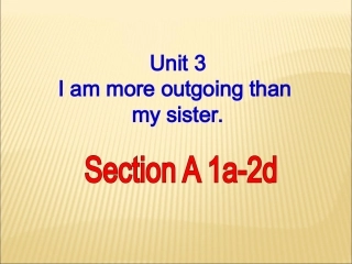 八上Unit3SA1a-2d