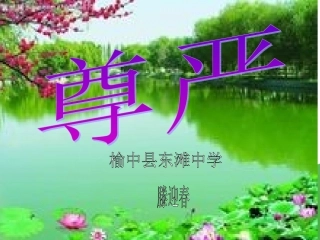 《尊严》课件演示文稿1