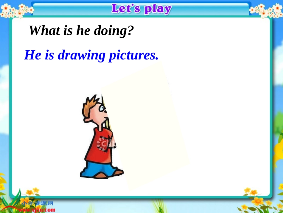 PEP小学英语五年级下册Unit4WhatareyoudoingPartB_Let's_talk_第3页