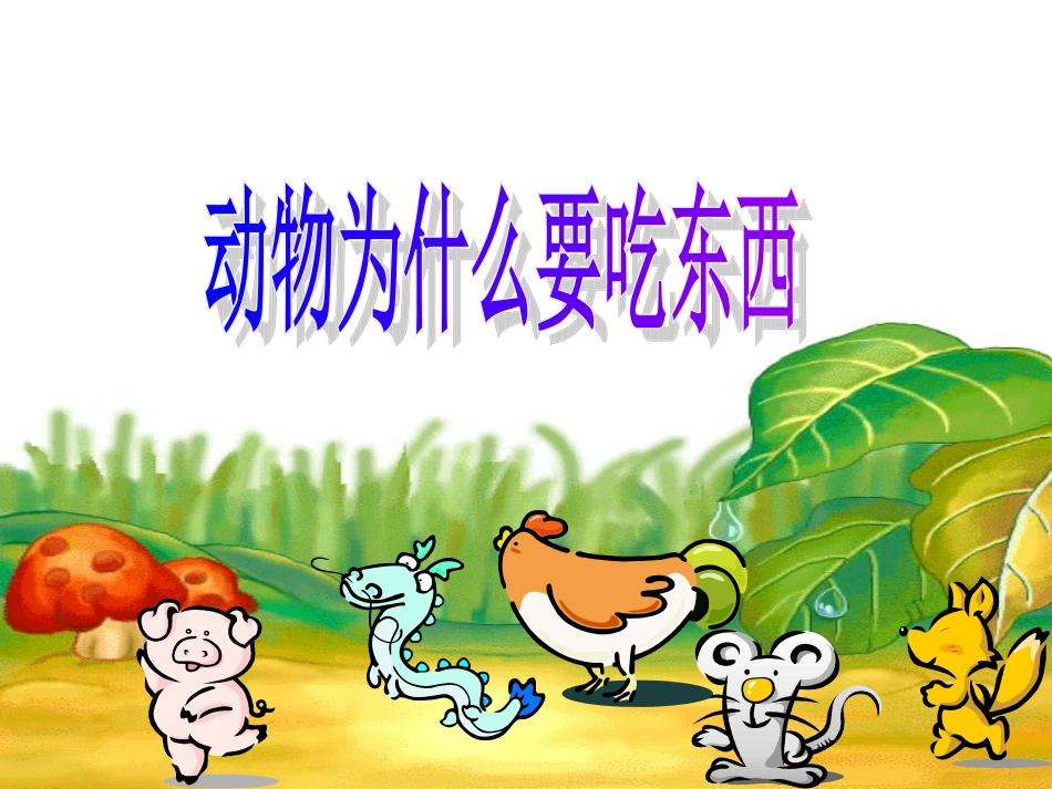 动物为什么要吃东西_第1页