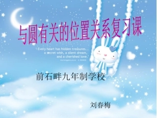 与圆有关的位置关系复习课