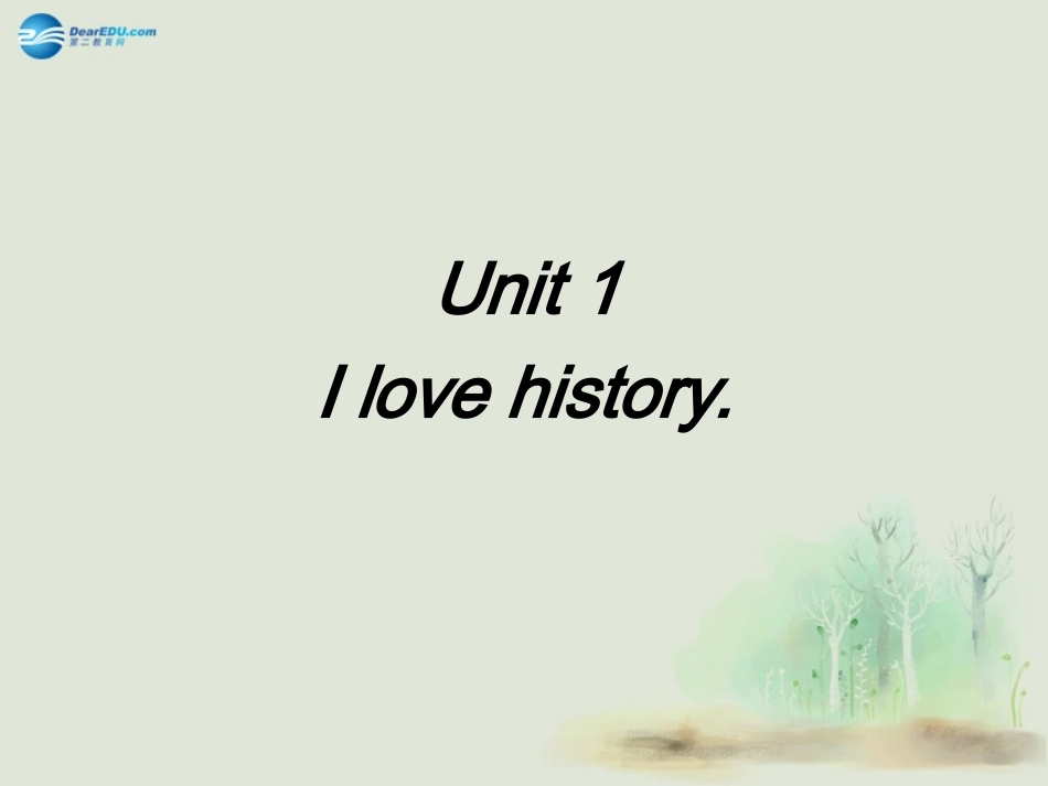 七年级英语上册Module5MyschooldayUnit1Ilovehistory课件（新版）外研版_第2页