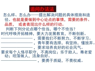 议论文分论点设置方法