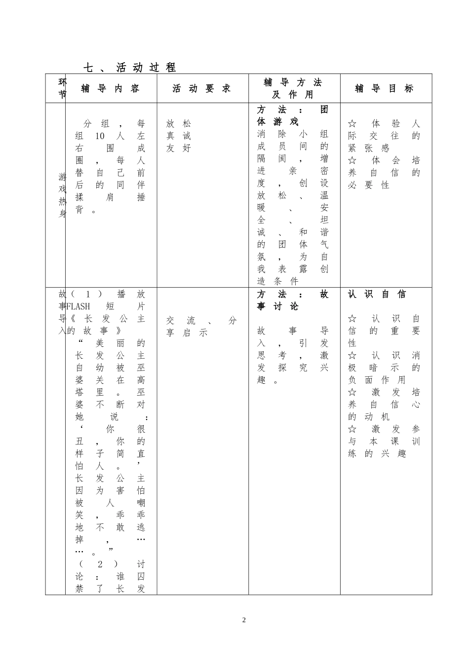 《你是否爱自己》教案）_第2页