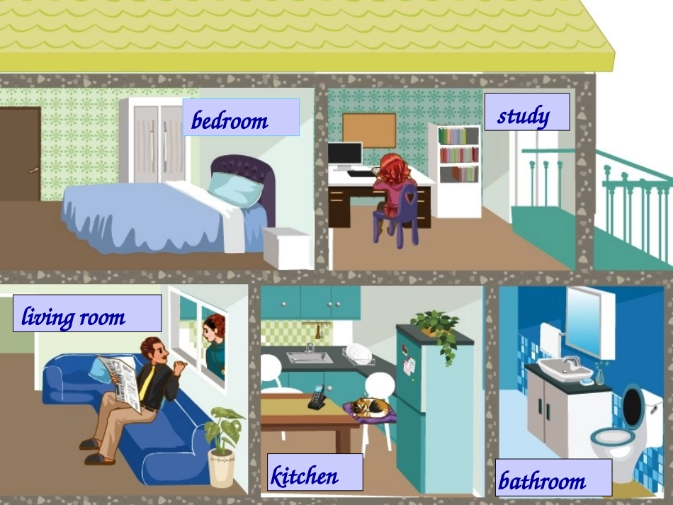 新版PEP小学英语四年级上册Unit_4_My_home课件(1)_第3页