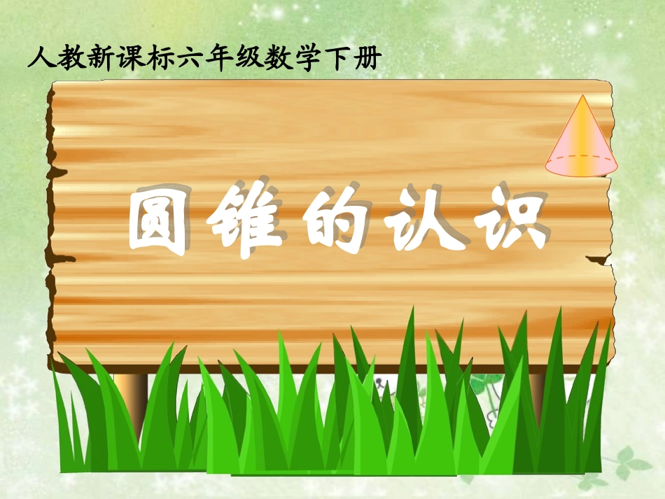 人教新课标数学六年级下册《圆锥的认识15》PPT课件_第1页