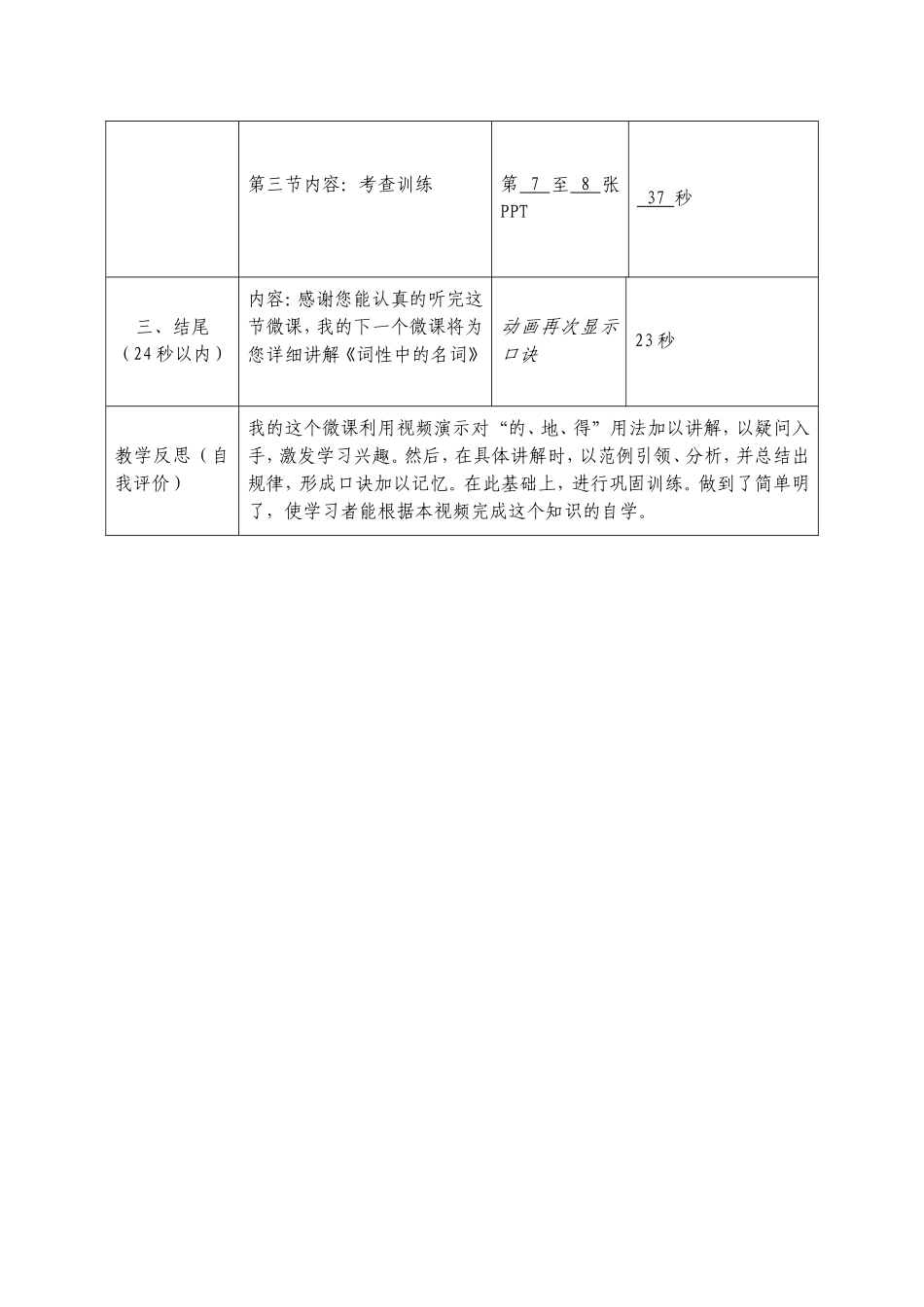 虎林市实验小学林雪梅“的、地、得”用法微课教学设计_第2页
