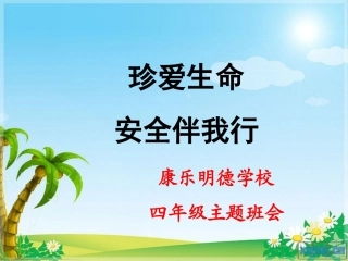 《珍爱生命安全伴我行》主题班会