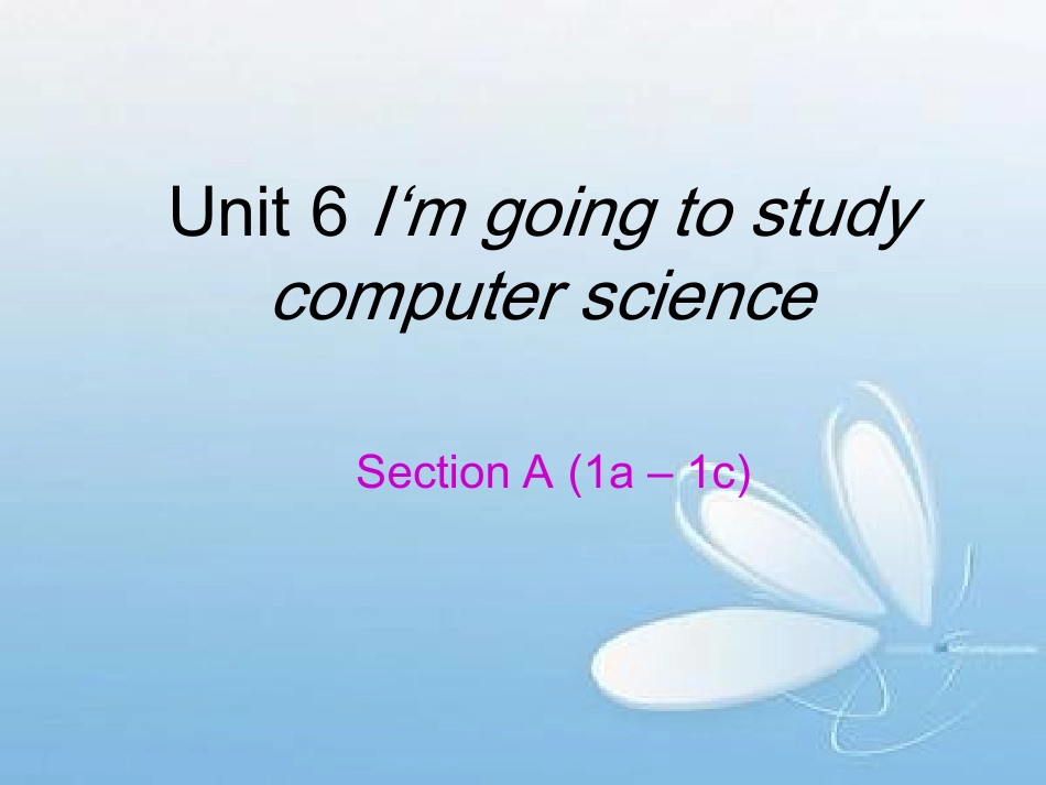 八年级上Unit6SA1a-1c_第1页