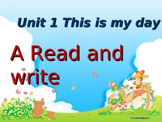 五年级英语_unit_1_This_is_my_day_A_Read_and_write
