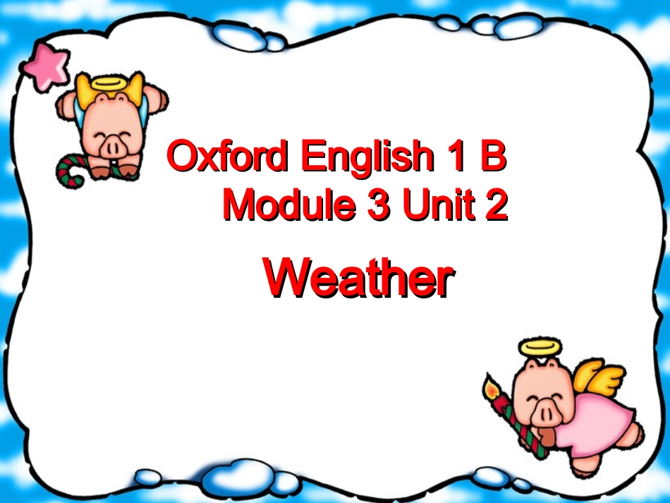小学一年级英语PPTweather_第1页