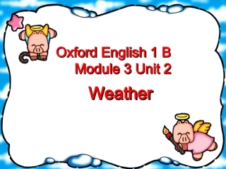 小学一年级英语PPTweather