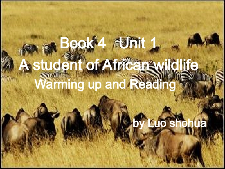 AstudentofAfricanwildlife课件_第1页