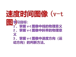 匀变速直线运动（第二课时）