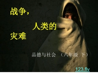 战争，人类的灾难课件
