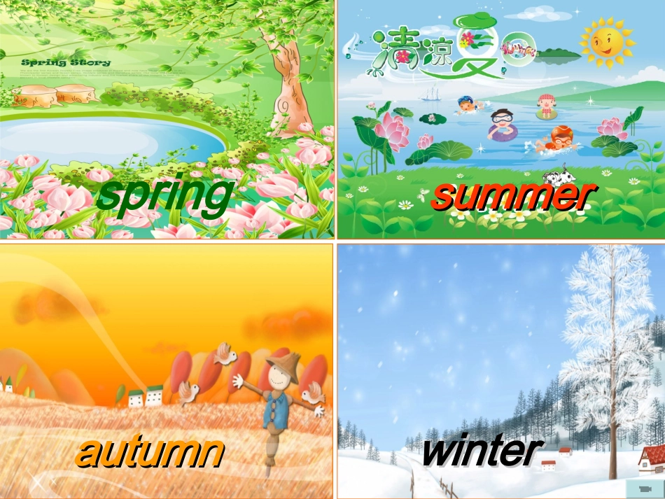 外研版英语三下《Module8SeasonsandWeather》（u1_第3页