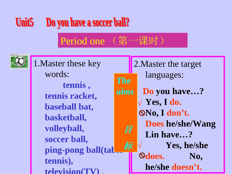新目标七年级上Unit5_Do_you_have_a_soccer_ball_第3页