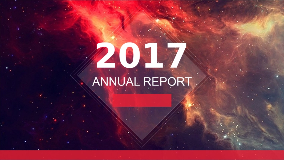 2套简洁大气欧美星空商务汇报演示PPT模板_第1页