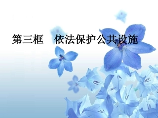 沪教版思品八上3-3《依法保护公共设施》PPT课件4