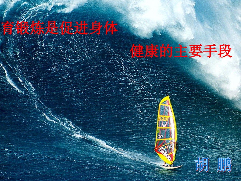 体育锻炼是促进身体健康的主要手段_第1页