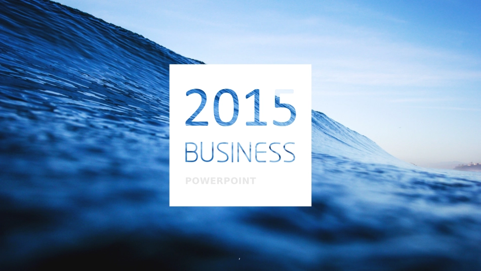 2套小清新流行背景音乐蓝色海洋商与蓝色商务工作总结动态ppt模板_第2页