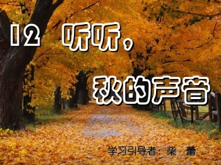 听听秋的声音课件 (2)